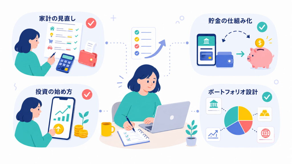 ABCashで一緒に整理してもらえる内容